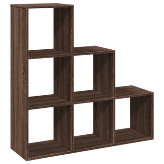 Kamerscherm / boekenkast 3-laags 99x29x99 cm hout bruin eiken 2