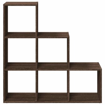 Kamerscherm / boekenkast 3-laags 99x29x99 cm hout bruin eiken 5