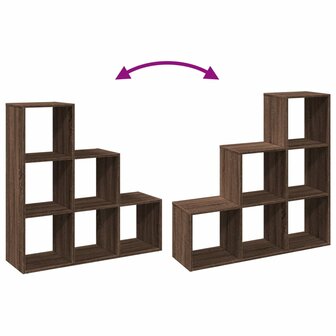 Kamerscherm / boekenkast 3-laags 99x29x99 cm hout bruin eiken 8