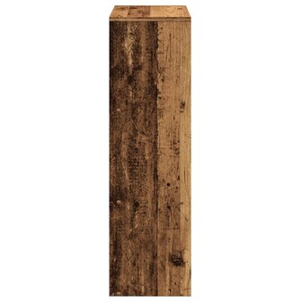 Kamerscherm / boekenkast 3-laags 99x29x99 cm hout oud houtkleur 6