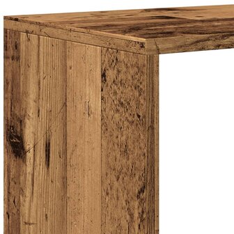 Kamerscherm / boekenkast 3-laags 99x29x99 cm hout oud houtkleur 9