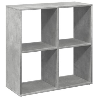 Kamerscherm / boekenkast 69,5x29x69,5 cm hout betongrijs 2