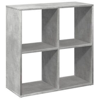 Kamerscherm / boekenkast 69,5x29x69,5 cm hout betongrijs 7