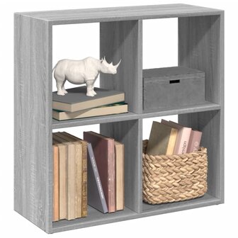 Kamerscherm / boekenkast 69,5x29x69,5 cm hout grijs sonoma 1