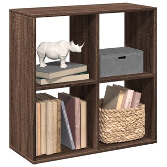 Kamerscherm / boekenkast 69,5x29x69,5 cm hout bruin eikenkleur 1