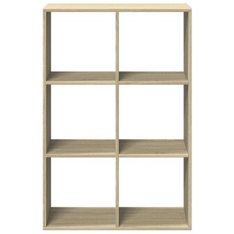 Kamerscherm / boekenkast 69,5x29x103,5 cm hout sonoma eiken 5