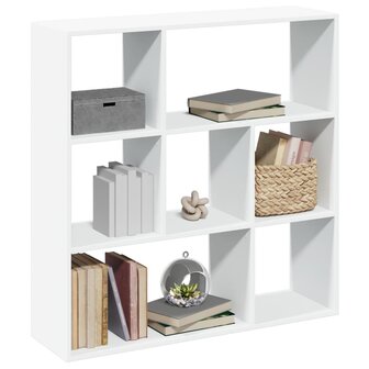 Kamerscherm / boekenkast 102x29x103,5 cm bewerkt hout wit 1