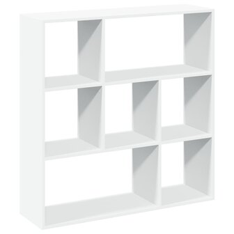 Kamerscherm / boekenkast 102x29x103,5 cm bewerkt hout wit 2