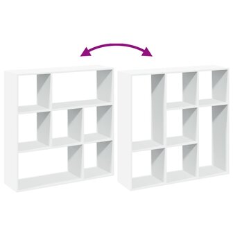 Kamerscherm / boekenkast 102x29x103,5 cm bewerkt hout wit 8