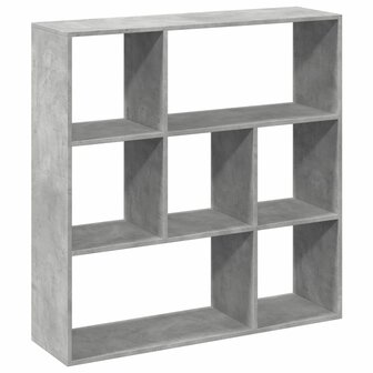 Kamerscherm / boekenkast 102x29x103,5 cm hout betongrijs 2