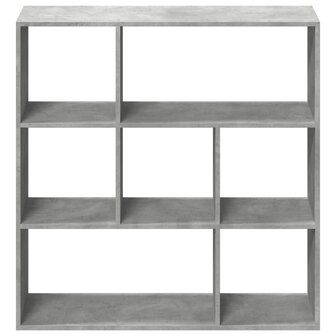 Kamerscherm / boekenkast 102x29x103,5 cm hout betongrijs 5