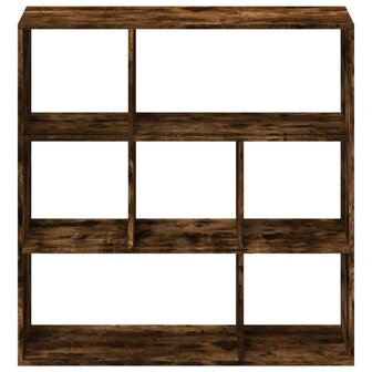 Kamerscherm / boekenkast 102x29x103,5 cm hout gerookt eiken 5