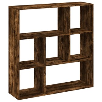 Kamerscherm / boekenkast 102x29x103,5 cm hout gerookt eiken 7