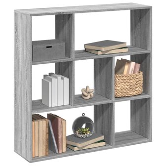 Kamerscherm / boekenkast 102x29x103,5 cm hout grijs sonoma 1