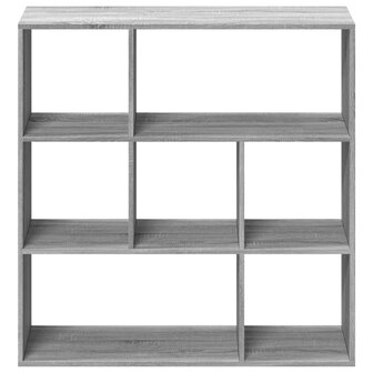 Kamerscherm / boekenkast 102x29x103,5 cm hout grijs sonoma 5