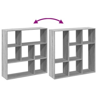 Kamerscherm / boekenkast 102x29x103,5 cm hout grijs sonoma 8