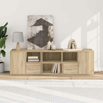 Hoekkast 160x40x45 cm bewerkt hout sonoma eikenkleurig 3
