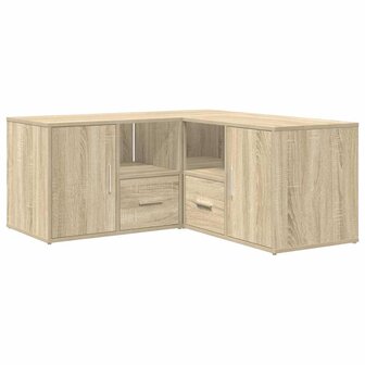 Hoekkast 160x40x45 cm bewerkt hout sonoma eikenkleurig 5