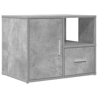 Hoekkast 160x40x45 cm bewerkt hout betongrijs 6