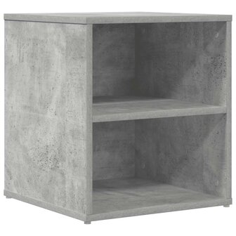 Hoekkast 160x40x45 cm bewerkt hout betongrijs 7