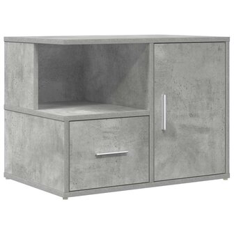 Hoekkast 160x40x45 cm bewerkt hout betongrijs 8