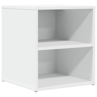 Hoekkast 200x40x45 cm bewerkt hout wit 7