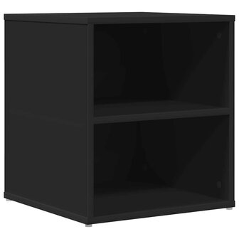 Hoekkast 200x40x45 cm bewerkt hout zwart 7
