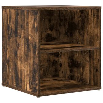 Hoekkast 200x40x45 cm bewerkt hout gerookt eikenkleurig 7
