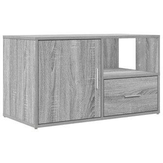 Hoekkast 200x40x45 cm bewerkt hout grijs sonoma eikenkleurig 6