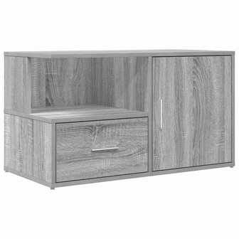 Hoekkast 200x40x45 cm bewerkt hout grijs sonoma eikenkleurig 8