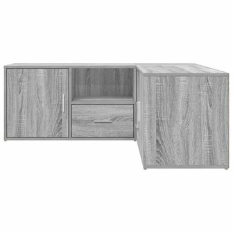 Hoekkast 200x40x45 cm bewerkt hout grijs sonoma eikenkleurig 9