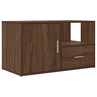 Hoekkast 200x40x45 cm bewerkt hout bruin eikenkleurig 6