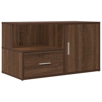 Hoekkast 200x40x45 cm bewerkt hout bruin eikenkleurig 8