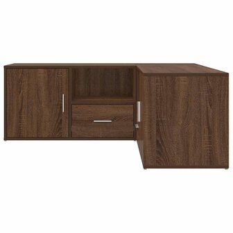 Hoekkast 200x40x45 cm bewerkt hout bruin eikenkleurig 9
