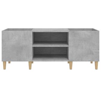 Platenkast 121x38x48 cm bewerkt hout betongrijs 5