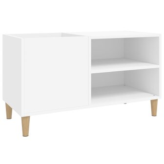 Platenkast 84,5x38x48 cm bewerkt hout wit 2
