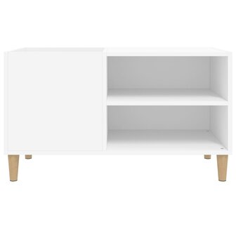 Platenkast 84,5x38x48 cm bewerkt hout wit 5