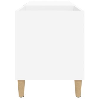 Platenkast 84,5x38x48 cm bewerkt hout wit 6
