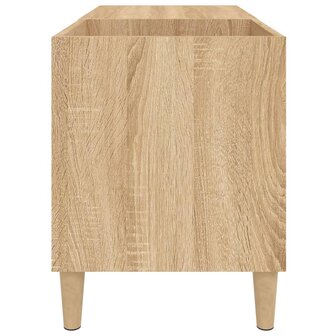 Platenkast 84,5x38x48 cm bewerkt hout sonoma eikenkleurig 6