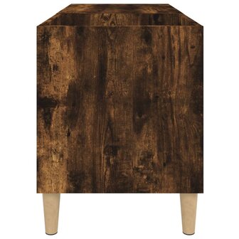 Platenkast 84,5x38x48 cm bewerkt hout gerookt eikenkleurig 6