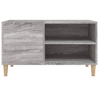 Platenkast 84,5x38x48 cm bewerkt hout grijs sonoma eikenkleurig 5