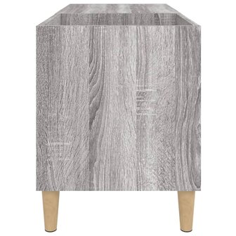 Platenkast 84,5x38x48 cm bewerkt hout grijs sonoma eikenkleurig 6