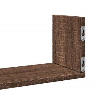 Wandschappen 3 st 58x18x18 cm bewerkt hout bruin eikenkleurig 8