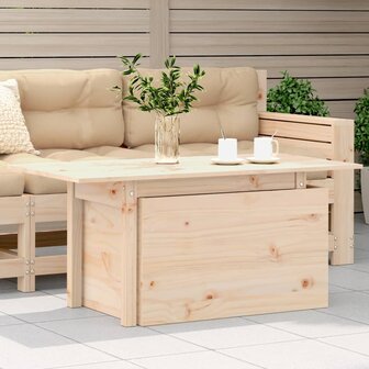 Tuintafel 100x50x75 cm massief grenenhout 1