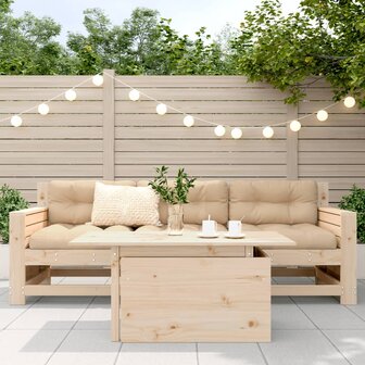 Tuintafel 100x50x75 cm massief grenenhout 3