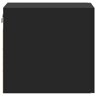 Wandkast 30x42,5x40 cm bewerkt hout zwart 6