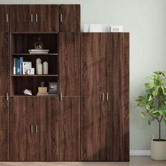 Wandkast 30x42,5x40 cm bewerkt hout bruin eikenkleur 3