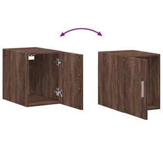 Wandkast 30x42,5x40 cm bewerkt hout bruin eikenkleur 7