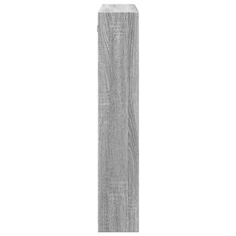 Wandkast 80x15x80 cm bewerkt hout grijs sonoma eikenkleurig 5