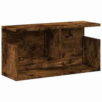 Wandkast 60x20x30 cm bewerkt hout gerookt eikenkleurig 2